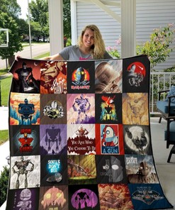 The Iron Giant Poster Quilt Bedding Set for Animation Fans