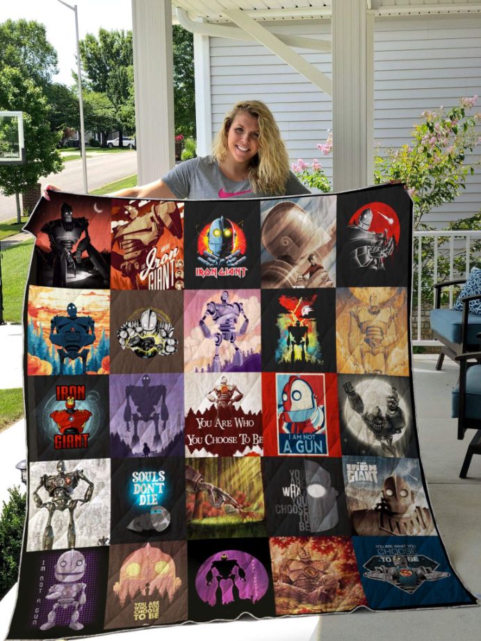 The Iron Giant Poster Quilt Bedding Set for Animation Fans