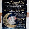 The Journey Of Life Expresses Through A Fleece Blanket Quilt Gift To Daughter