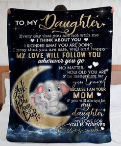 The Journey Of Life Expresses Through A Fleece Blanket Quilt Gift To Daughter