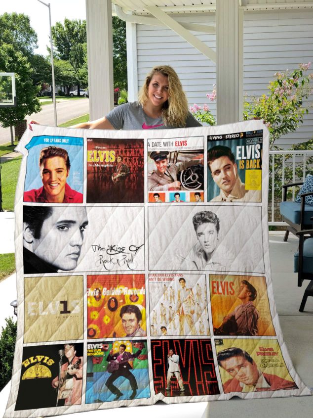 The King Of Rock N Roll Elvis Presley Combined Quilt Bedding Set
