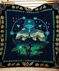 The Legend of Zelda Quilt Blanket1 for Video Game Fans