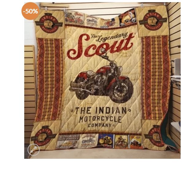 The Legendary Scout The Indian Motorcycle Company Quilt Bedding Set - Celebrate Your Fandom