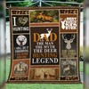 The Man The Myth The Deer Hunting Legend Hunting Dad Father's Day Quilt Bedding Set for Hunting Fathers