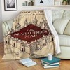 The Marauder's Map Premium Blanket - Keep Cozy While Exploring Hogwarts