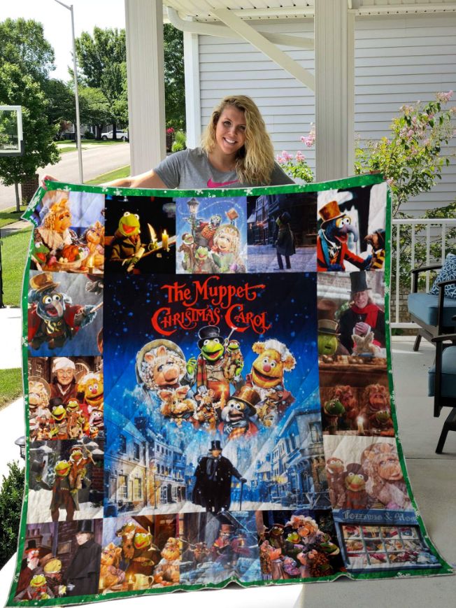 The Muppet Christmas Carol Poster Quilt Bedding Set with Unique Design and Comfortable Material