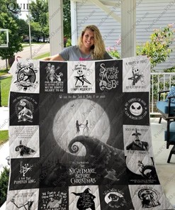 The Nightmare Before Christmas Characters Quilt Bedding Set for Halloween and Animation Fans