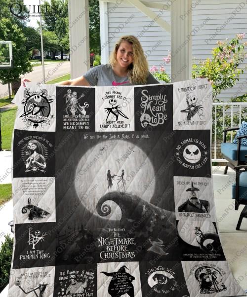 The Nightmare Before Christmas Characters Quilt Bedding Set for Halloween and Animation Fans