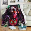 The Nightmare Jack & Sally Fleece Blanket - A Gothic Romance Bedding