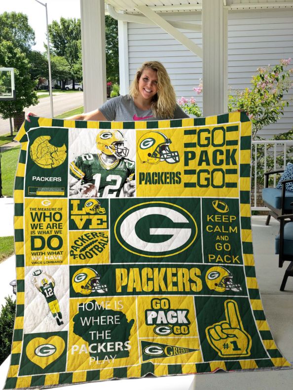 The Packers Green Bay Packers Combined Quilt Blanket NFL Bedding Set