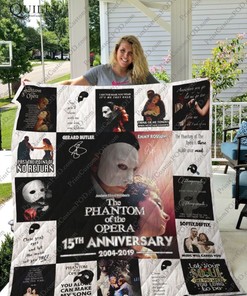 The Phantom Of The Opera MovieMusical Collected Quilt Blanket for Broadway Theater Lovers