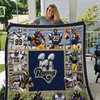 The Players Los Angeles Rams Quilt Blanket with Football Team Logo and Colors