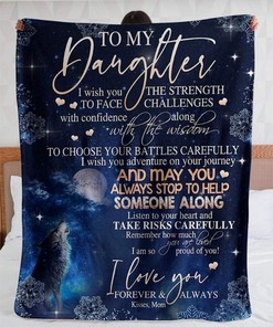 The Power Of Wisdom Encapsulated In The Howling Wolf Quilt Blanket For Daughter