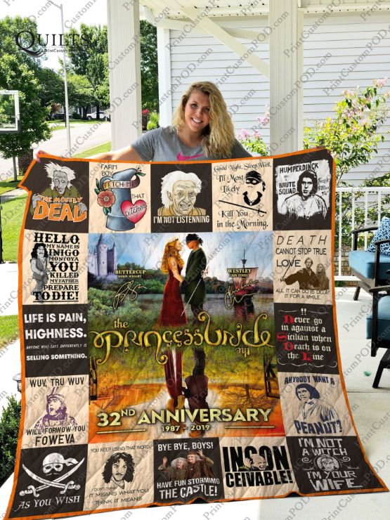 The Prince Bride 32nd Anniversary Collection Quilt Blanket - Perfect for Fans