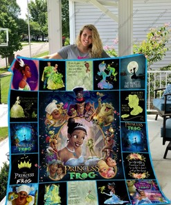 The Princess and The Frog Disney Graphics Quilt Bedding Set with Cartoon Touch