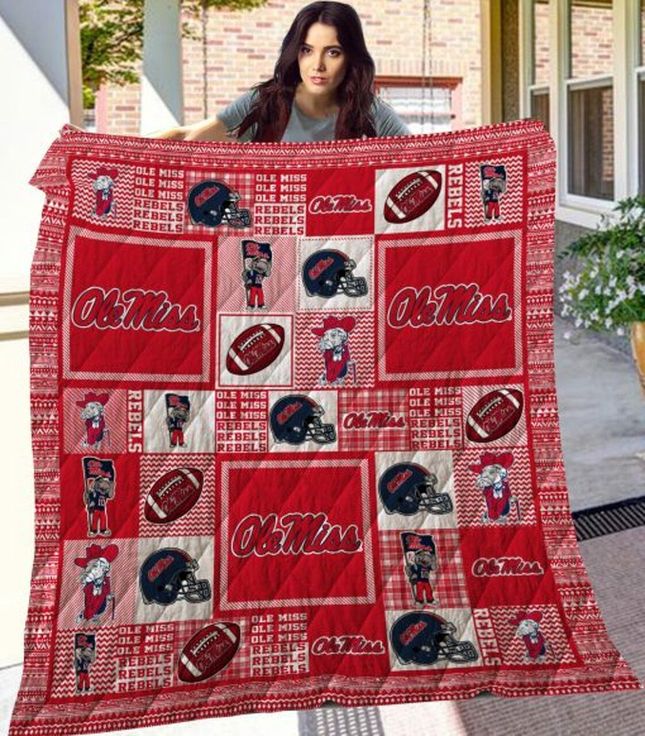 The Rebels Ole Miss Rebels Ncaa Quilt Bedding Set for Boys