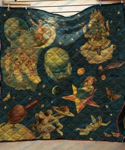 The Smashing Pumkins: Quilt Bedding Set with Fleece Blanket for Smashing Pumpkins Fans