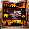 The Thin Red Line Quilt Bedding Set - Tribute To Let You Know You Are Not Alone