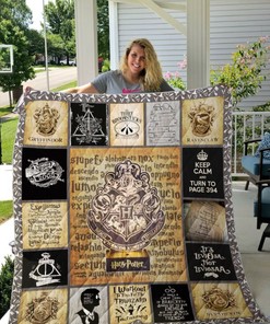 The Three Broomsticks Collection Quilt Blanket for Harry Potter Fans