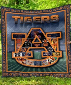 The Tigers NCAA Auburn Tigers Green Quilt Bedding Set for Fans