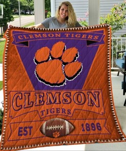 The Tigers1896 NCAA Clemson Tigers Collected Quilt Bedding Set