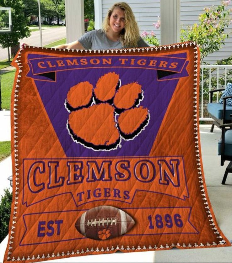 The Tigers1896 NCAA Clemson Tigers Collected Quilt Bedding Set