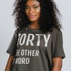 The Ultimate F Word 40th Birthday Unisex Shirt for those with a sense of humor and a milestone birthday