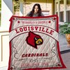 The University Of Louisville EST 1798 Ncaa Quilt Bedding Set Vintage