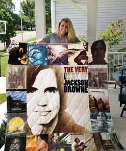 The Very Best of Jackson Browne Albums Collection Quilt Blanket, Perfect for Singer-Songwriter Fans