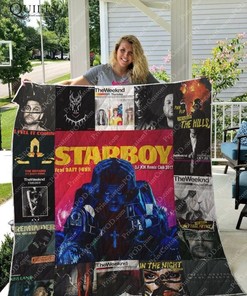 The Weeknd Albums Starboy The Hills Quilt Bedding Set for Fans