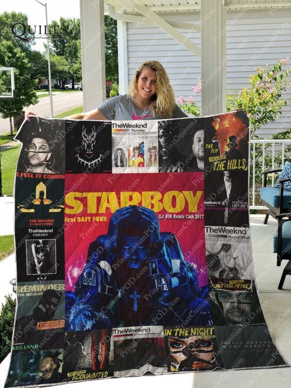 The Weeknd Albums Starboy The Hills Quilt Bedding Set for Fans