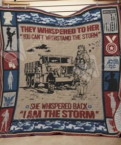 They Whispered to Her Quilt Bedding Set with Quilt Blanket, Great Gift for People Who Love Quotes