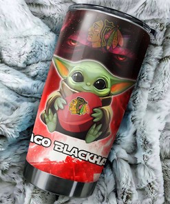 This Baby Yoda Chicago Blackhawks NHL Tumbler is a Dream Come True