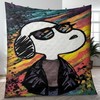Tie-Dye Christmas Gifts Lover Quilt Blanket for Snoopy Aka Joe Cool Fans