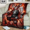 Tiger Ninja Premium Comfy Sofa Throw Blanket - Unique Gifts for Animal Lovers
