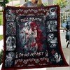 Till Death Do Us Apart with Skull Husband and Wife Quilt Blanket - Personalized Wedding Gifts