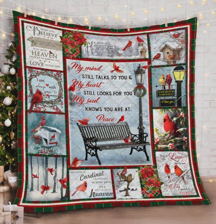 Till Looks For You But My Soul Knows You Are At Peace Quilt Bedding Set - A Comforting Reminder For Grief