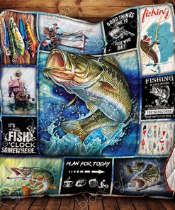 Time Plan For Today Fishing Quilt Bedding Set - A Guideline To Perfect Fishing Trip