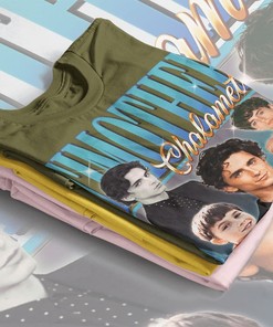 Timothee Chalamet Retro Tee | The King Shirt | Dune Fan Merch | Vintage Actor Homage Sweater