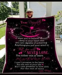 To Daughter Never Lose Letter From Mom Quilt Bedding Set - The Perfect Quilt Set With A Heartfelt Letter From Mom.