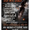 To My Dad Eagle Fleece Blanket - A Patriotic Gift For a Proud Dad with Bed Set Cute