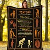 To My Dad Football Blanket - A Sentimental Gift for Your Sports-Loving Father with Bed Set Cute