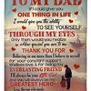 To My Dad If I Could Give You One Thing In Life Fleece Blanket Quilt Blanket - A Heartfelt Father's Day Gift