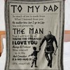 To My Dad Viking I Love You Always and Forever Blanket - A Heartfelt Gift for Your Dad with Bed Set Twin