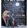 To My Dad You Will Always Be My Loving Father Fleece Blanket Quilt Blanket - A Sentimental Gift for Dad with Bed Set