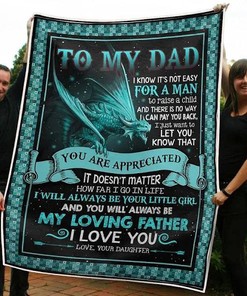 To My Dad Your Voice is Enough To Motivate Fleece Blanket - Veteran Father with Bed Set For Boys