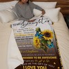 To My Daughter Whenever You Feel Overwhelmed Quilt Bedding Set - A Quilt To Comfort
