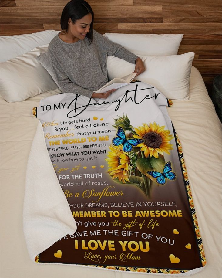 To My Daughter Whenever You Feel Overwhelmed Quilt Bedding Set - A Quilt To Comfort