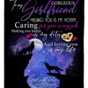 To My Girlfriend I Accept You For The Person That You Are Fleece Blanket Quilt Blanket For Girls