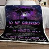 To My Girlfriend I Am Keeping You Fleece Blanket - A Heartfelt and Protective Gift for Your Love with Bed Set Queen